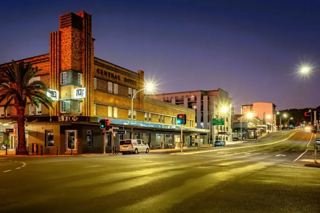 Tamworth, New South Wales, Australia - Historical Central Hotel building.