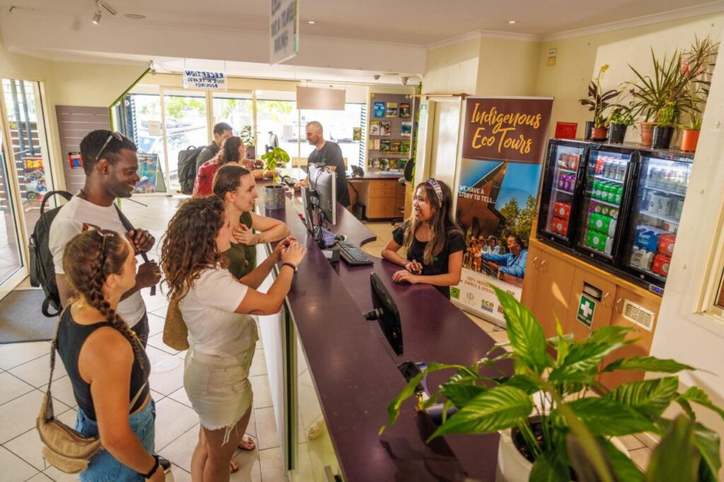 Friendly staff provide guidance on the local area and assistance on your stay at YHA Cairns Central