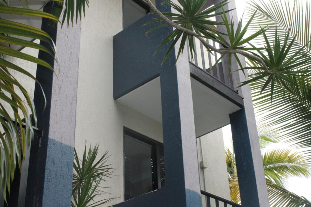 Balcony's among the palm tress in this oasis at Bohemia Resort Cairns