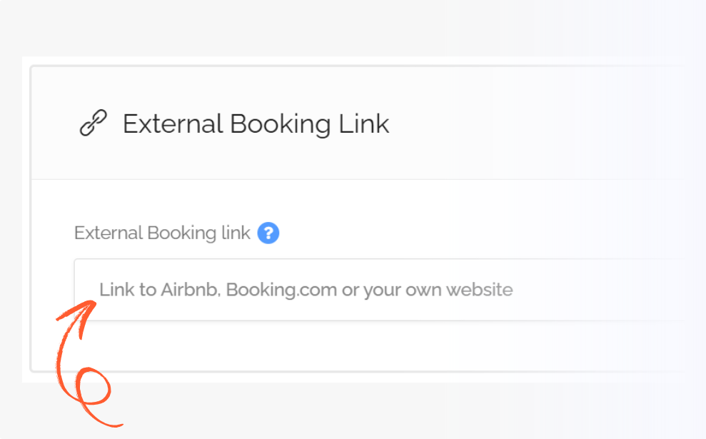 Owners can add an external link to their website or favourite booking platform. Create a listing on Trippie